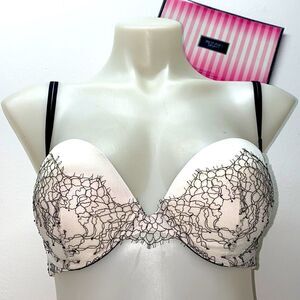 🔥VICTORIA SECRET BRA Very Sexy PUSH-UP SZ32D multi-way strapless New